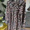 Retro sukienka w print z kołnierzykiem H&M 38